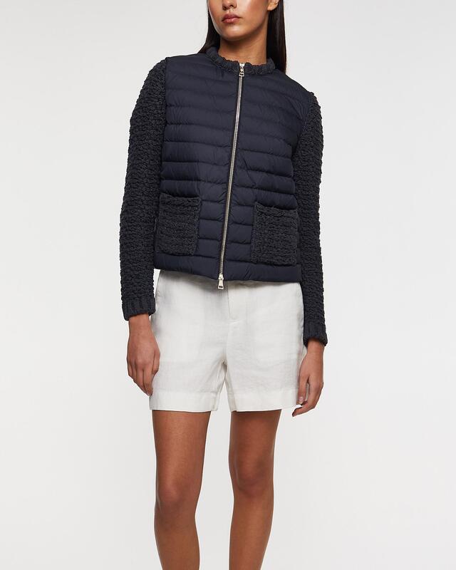 Moncler Kofta Padded Cotton Zip-Up Blå L