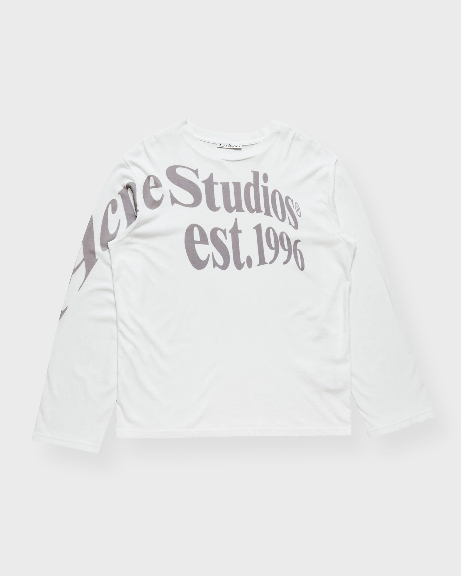 Acne Studios Women's Offwhite T-Shirt Relaxed Fit Graphic Xxs