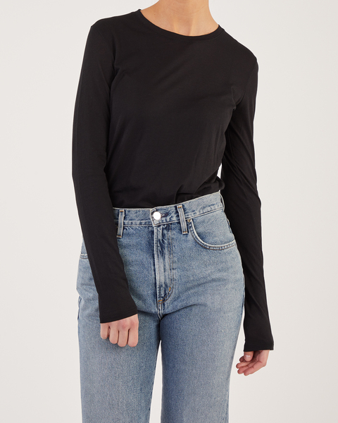 Topp Essential L/S Crew  Svart 1
