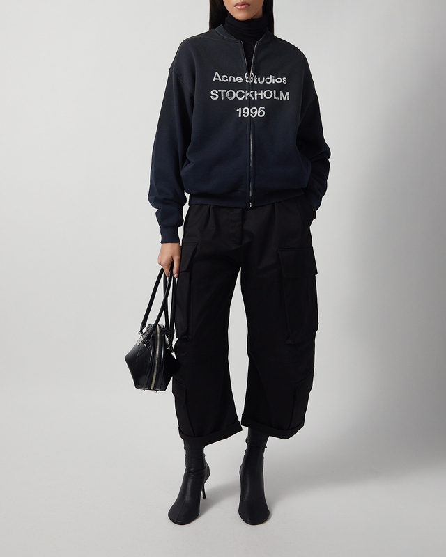 Acne Studios Sweater Zip Logo Black XS-S