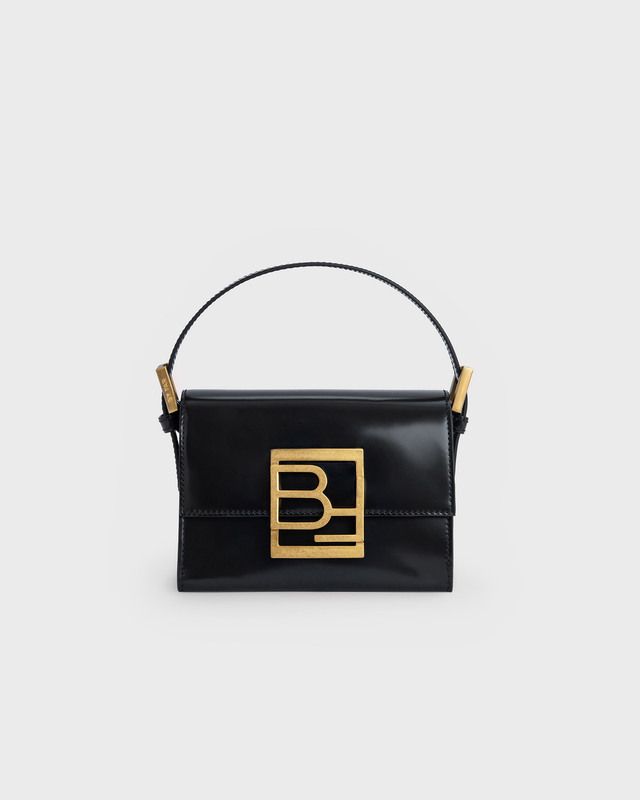By Far Bag Fran Black Semi Patent Leather Black S