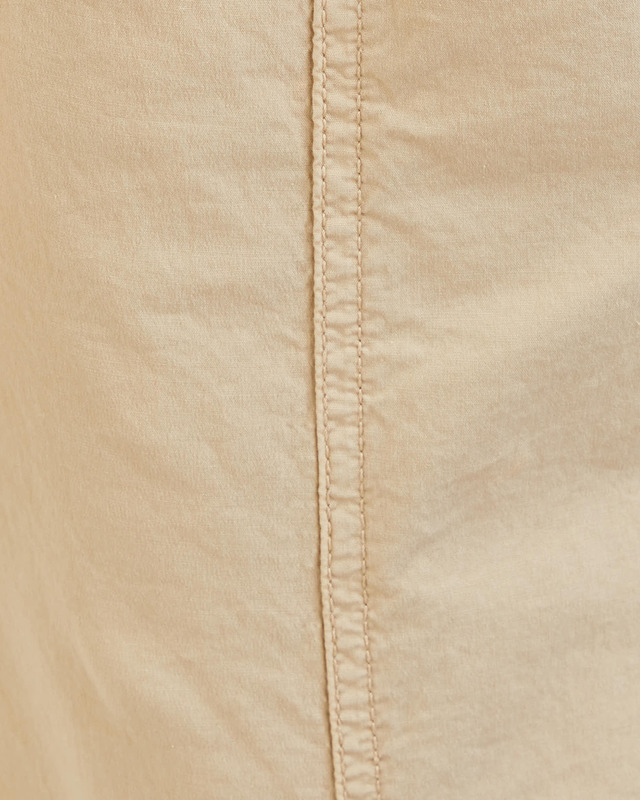 Ganni Byxor Cotton Canvas Elasticated Curve Khaki 38