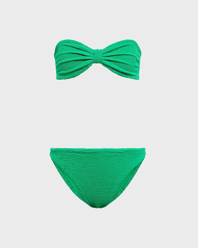 Hunza G Bikini Jean Crinkle Emerald Grön ONESIZE