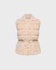 Moncler Vest Wool & Cashmere Blend Down Beige S