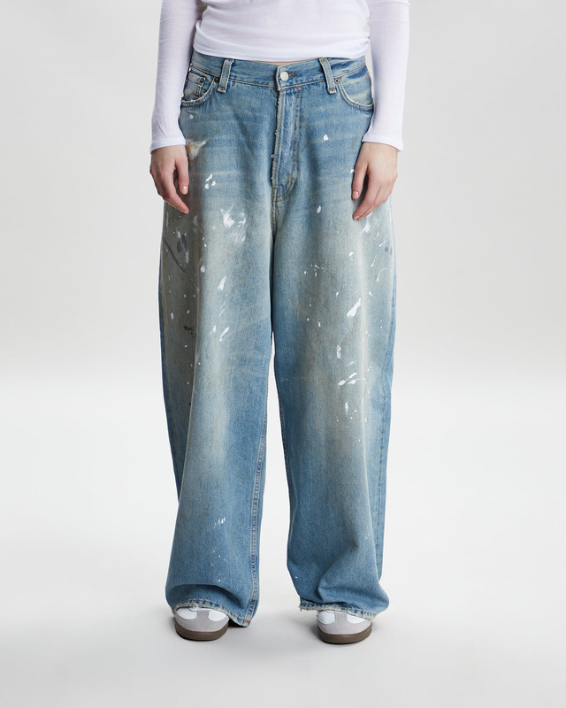 Acne Studios Jeans 2023 Baggy Fit Antracite Blå 38