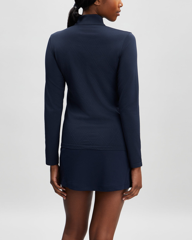 J Lindeberg Topp Nancy Seamless Mid Layer Navy L