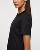 Moncler T-Shirt Crochet Accent Cotton Black L
