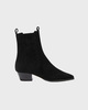 Aeyde Ankelstøvler Agata Cow Suede Leather Black EUR 38