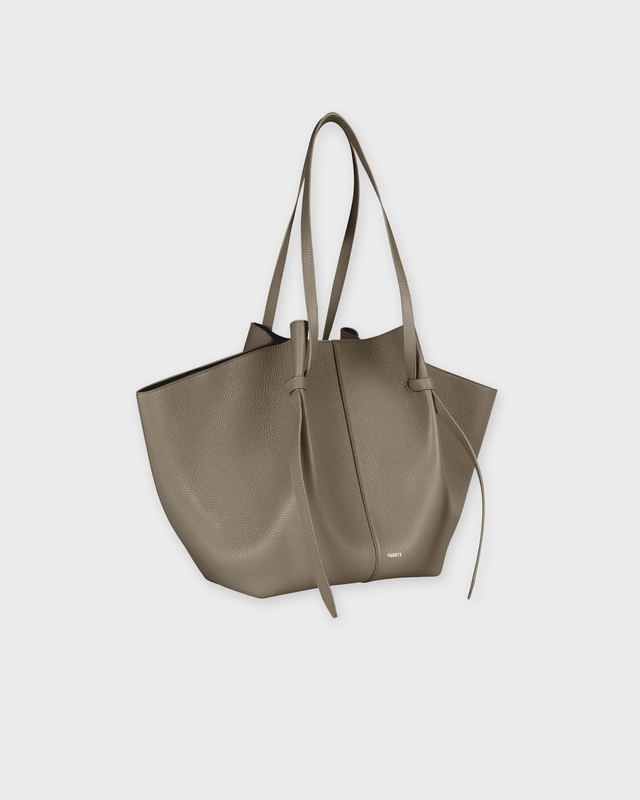 YUZEFI Bag XL Mochi Pebble Grain Leather Taupe ONESIZE
