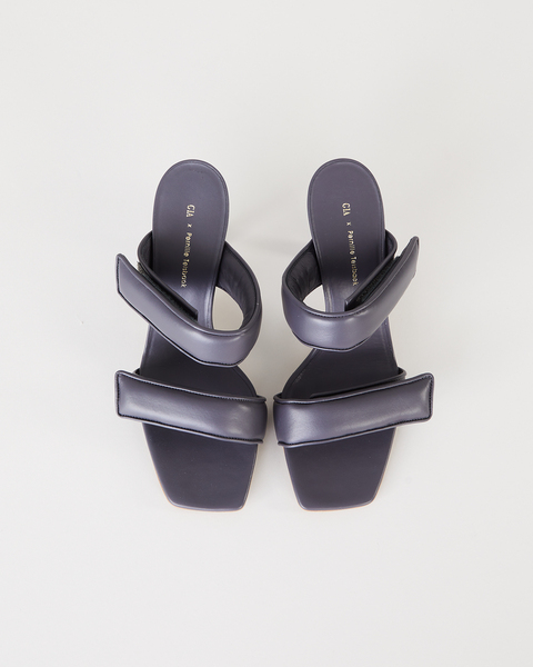 Sandal two strap matte lamb Grå 2