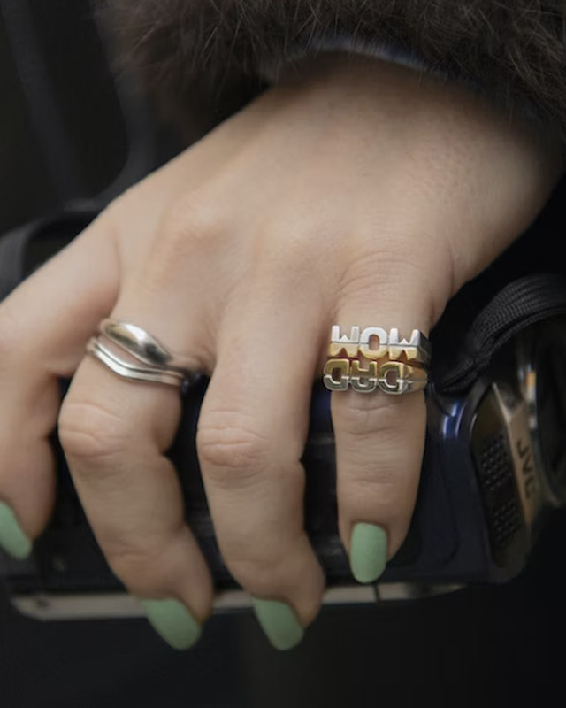 Maria Black Ring Mom  Guld 54
