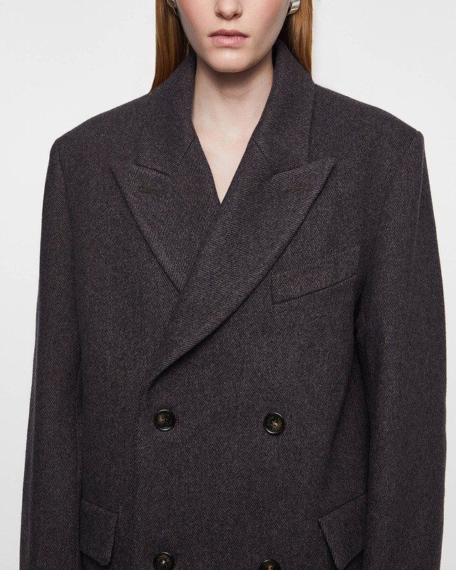 Acne Studios Kappa Twill Double-Breasted Brun 36