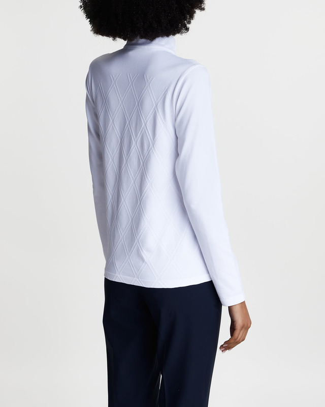 J Lindeberg Topp Nancy Seamless Mid Layer Vit S