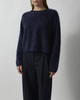 Soft Goat Genser Brushed Crewneck Navy XS