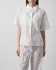 Malina Shirt Claudia Short Sleeve Lace White 40