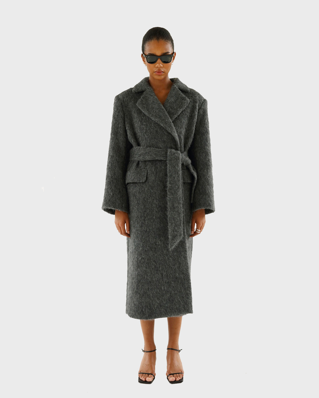 Almada Label  Coat Ivy Mörkgrå S