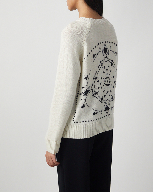 CLOEYS Sweater Bandana Cashmere White M-L