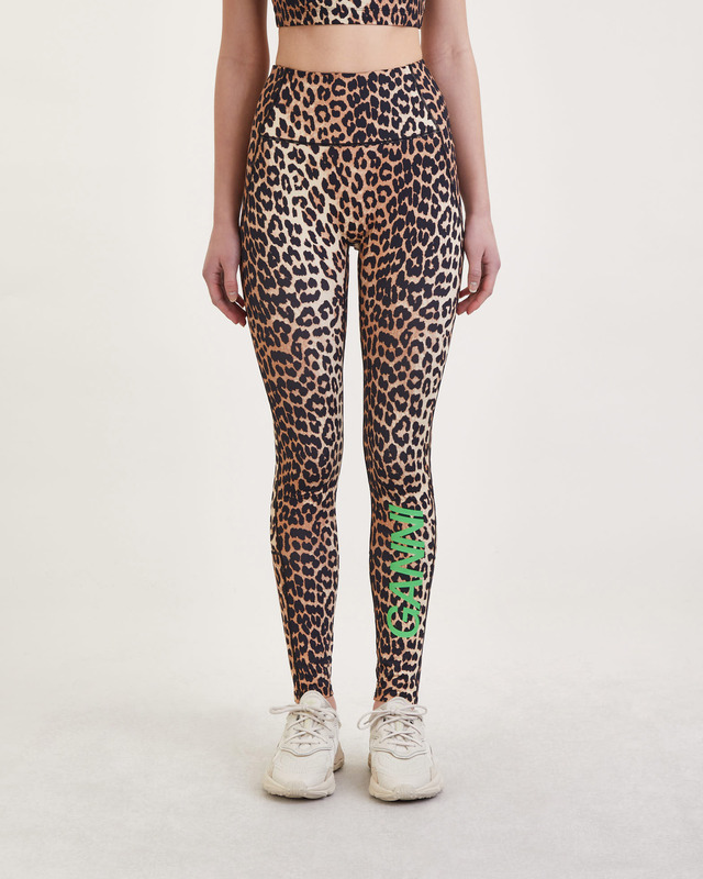Ganni Tights Active Ultra High Waist Leopard M