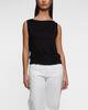 Dagmar Top Square Neck  Black XS