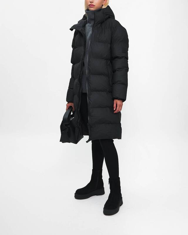 Rains Jacka Alta Long Puffer  Svart XS