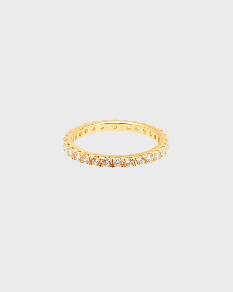 Colorful ring slim Guld/vit 1