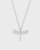 CBYC Necklace Diamond Dragonfly Silver Silver ONESIZE