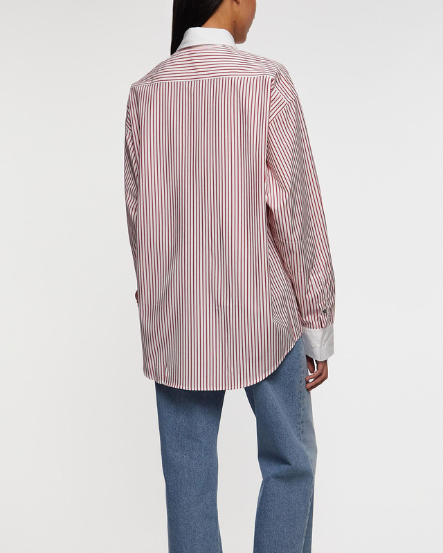 Filippa K Shirt Striped Cotton White 38