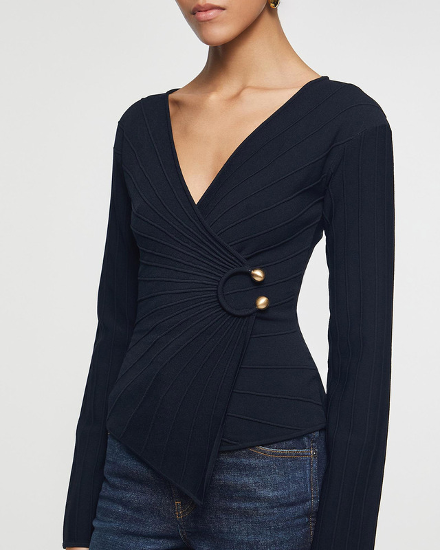 Cult Gaia Top Collette Black XS