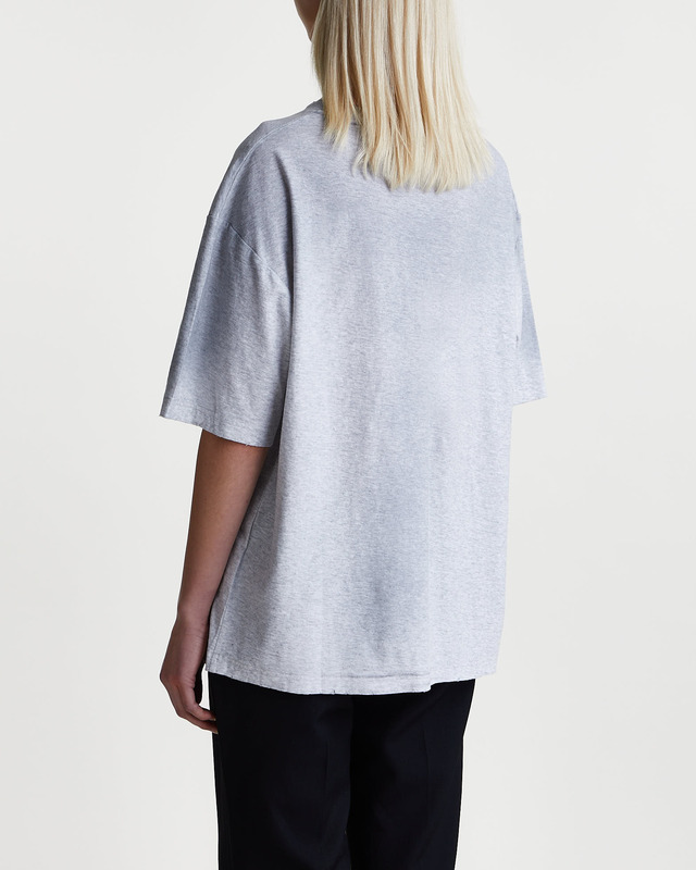 Acne Studios T-shirt Relaxed Logo Grey melange XXS