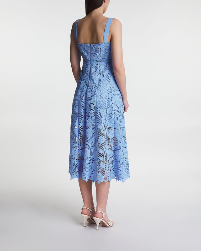 Self-Portrait Dress Lace Midi  Blue UK 12 (EUR 40)