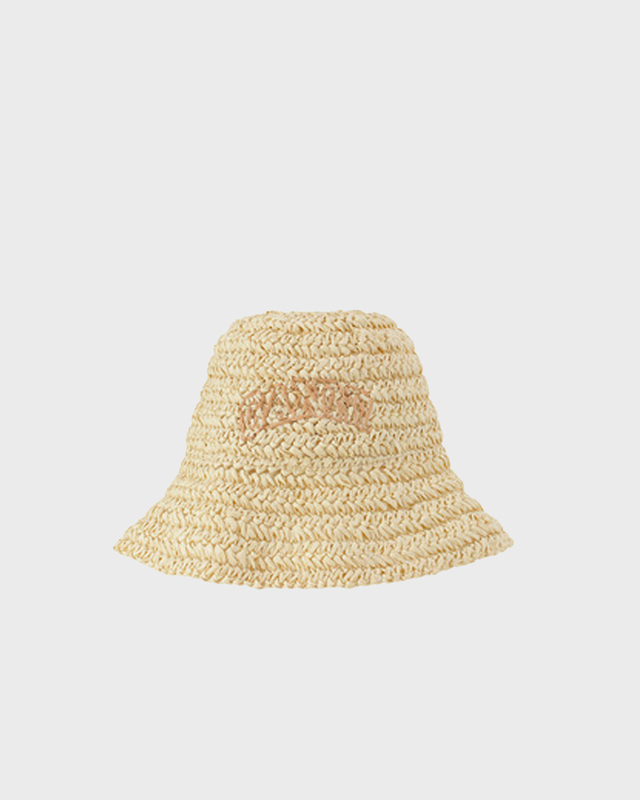 GANNI Hatt Summer Straw Almond ONESIZE