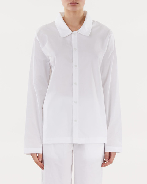 Shirt V-Neck Button Down  White 1