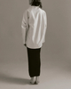 LEONÍ Jacket Lore Wool Silk Sculptural Ivory 34