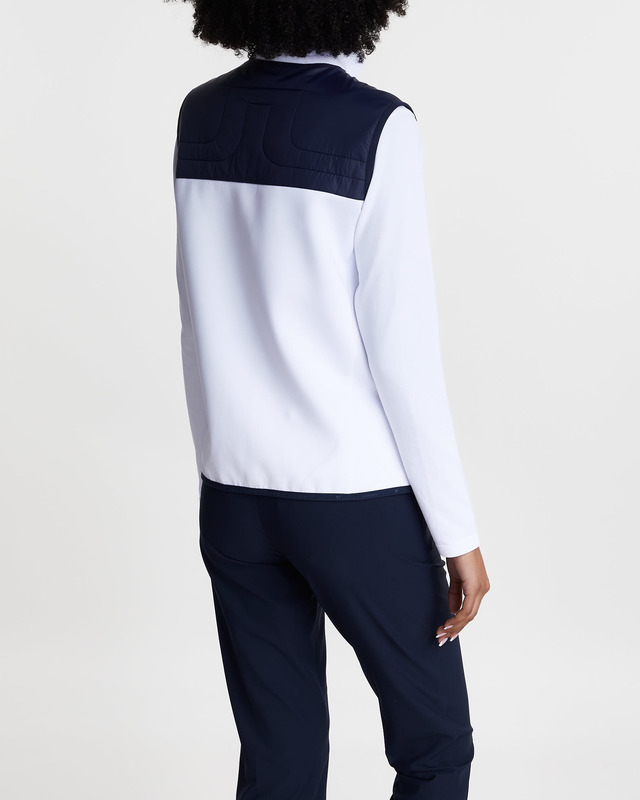 J Lindeberg Vest Martina Quilt Hybrid Navy M