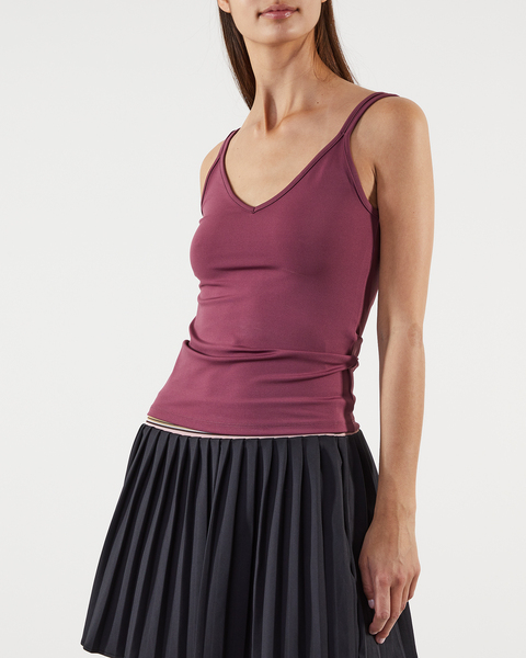 Sport top Split strap singlet Bordeaux 1
