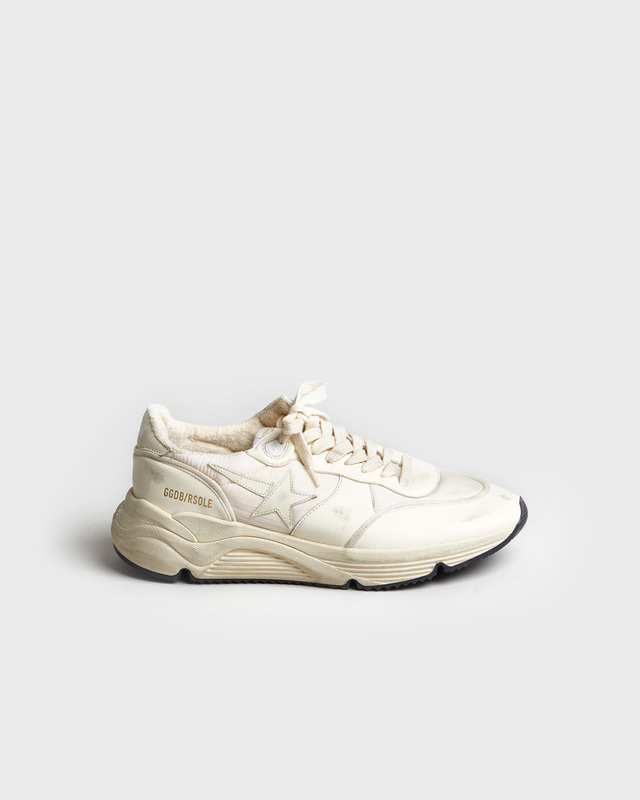 Golden Goose Deluxe Brand Sneakers Running Sole Nylon Beige EUR 41