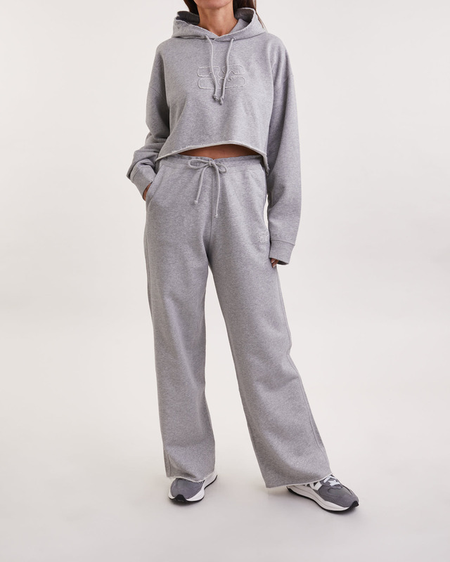Ganni Byxor Light Isoli Wide Leg  Paloma melange L