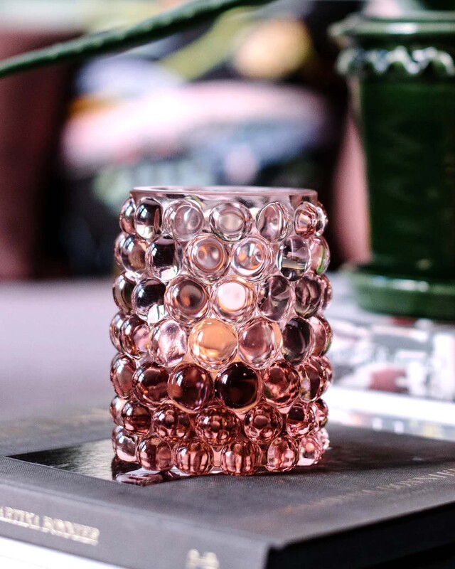 Skogsberg & Smart Candle Hurricane Boule Pink ONESIZE