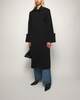 Ganni Coat Bonded Crepe Black 34