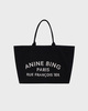 Anine Bing Leo Canvas Tote  Black ONESIZE