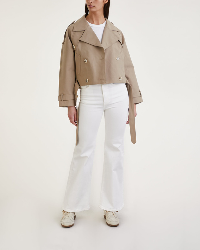 MEOTINE Trenchjacket Bobby Canvas Beige XS-S