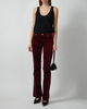 7 For All Mankind Bukser THE LEGGY BOOTCUT Velvet Burgundy 29