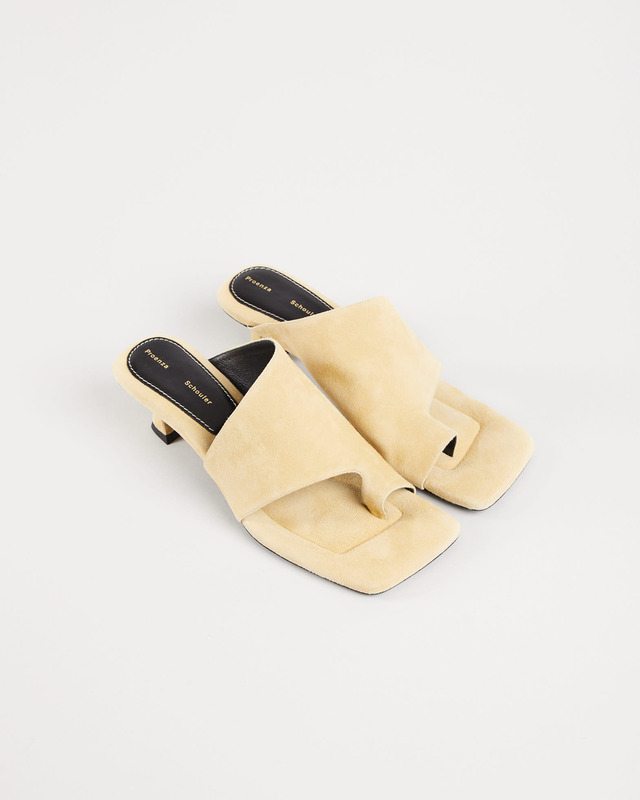 Proenza Schouler Square Asymmetric Toe Ring Sandal Natural EUR 39