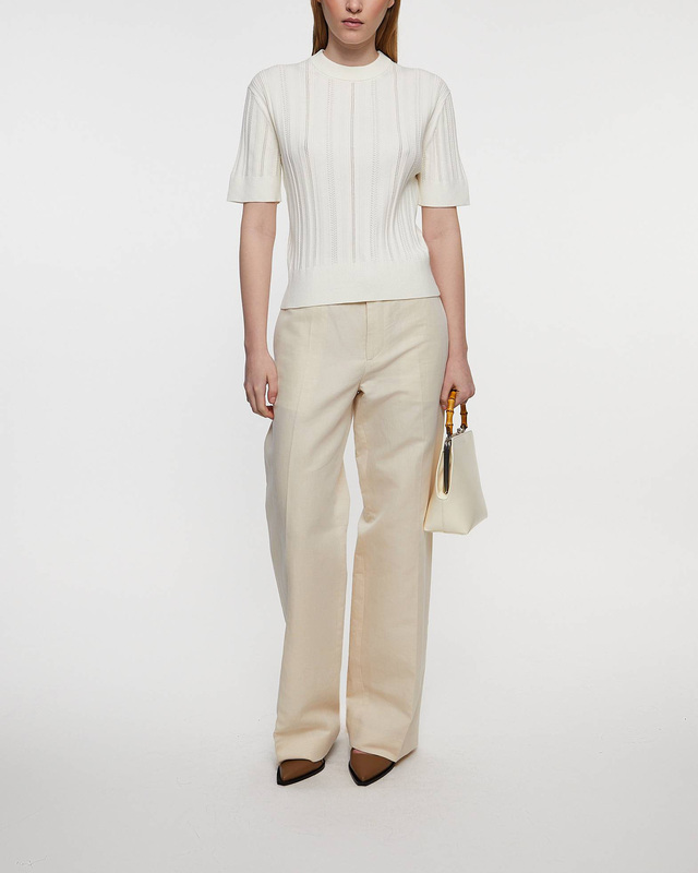 Filippa K Byxor Relaxed Straight  Creme 42