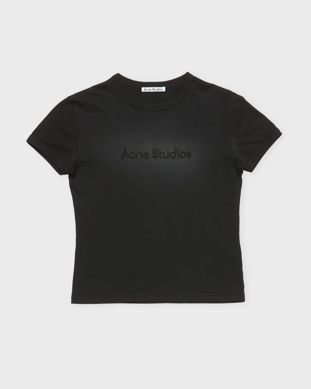 Acne Studios T-Shirt Logo Fitted Faded black S