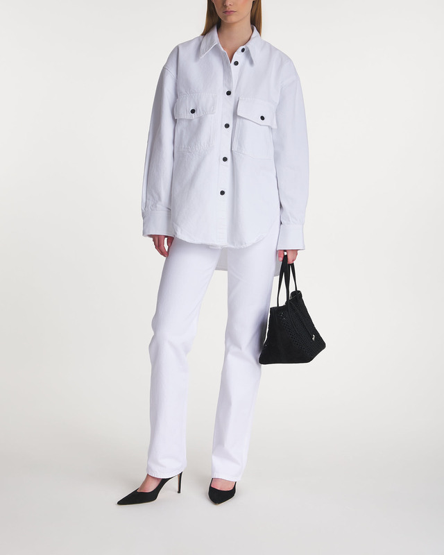 KHAITE Shirt Mahmet Top Denim White S