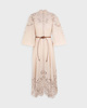 Zimmermann Dress Wylie Embroidered Billow Creme 0 (XS-S)
