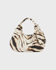GANNI Axelväska Hobo Mini Zebra Egret ONESIZE