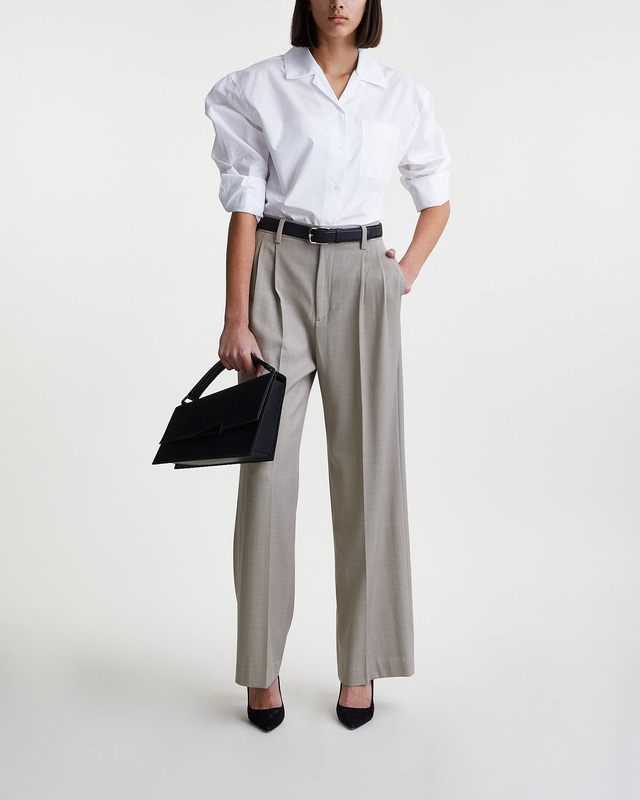 Filippa K Skjorta Cropped Poplin Vit 42