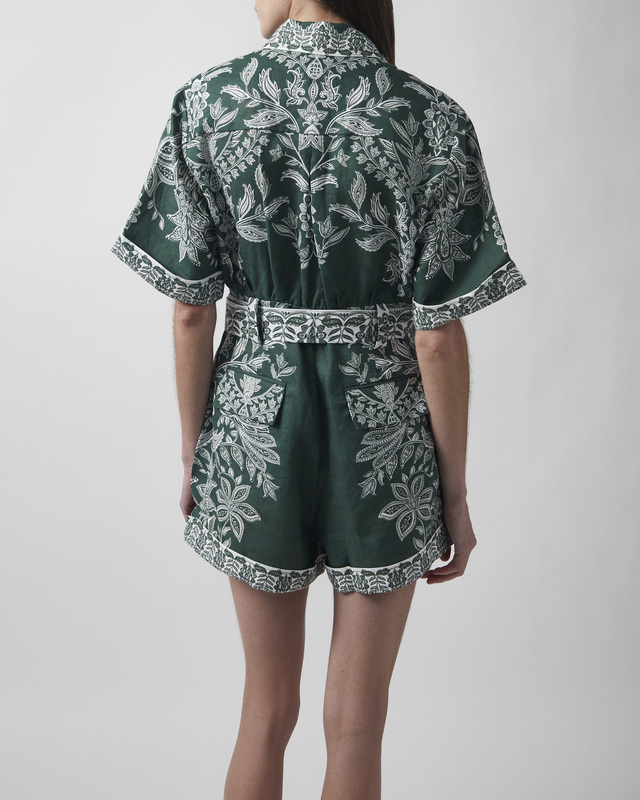 FARM Rio Jumpsuitr Miranda Short Sleeve Grön L